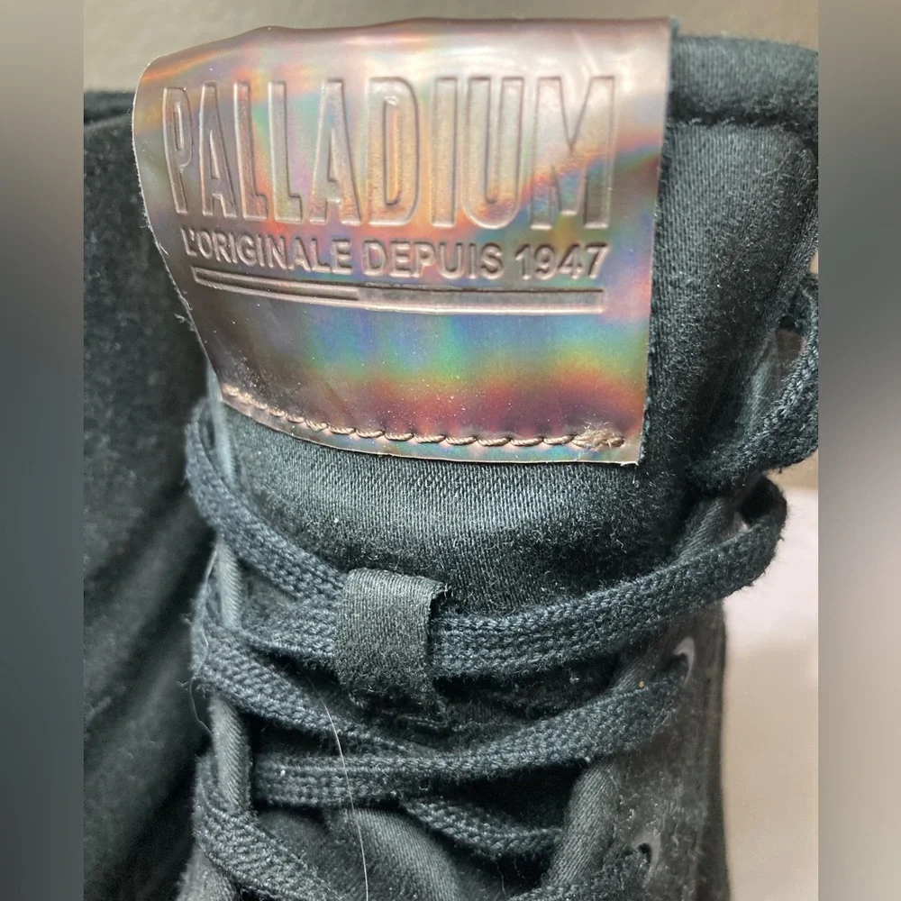 Palladium Black Women's Combat Boots - Picture 2 of 12